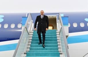 Ilham Aliyev arrived in Turkiye for working visit