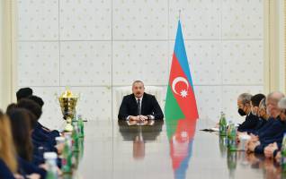Ilham Aliyev received participants of 7th European Wrestling Championships held in Bulgaria