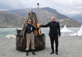 Visit of Ilham Aliyev to Tartar