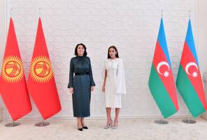 The First Ladies of Azerbaijan and Kyrgyzstan met