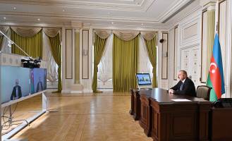 Ильхам Алиев принял в видеоформате Вахида Гаджиева в связи с назначением его специальным представителем Президента в Зангиланском районе