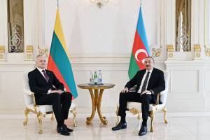 Azerbaijani, Lithuanian presidents held meeting