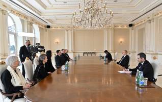 Ilham Aliyev received delegation led by President of Estonia’s Parliament