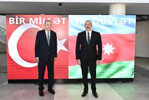 Azerbaijani and Turkish presidents attended opening of Baku “ASAN xidmet” center No7 and “Bilim Baku” center