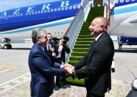 Ilham Aliyev completed his state visit to Uzbekistan