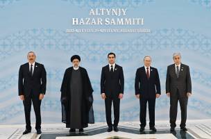 Ilham Aliyev attended the 6th Summit of Heads of State of Caspian littoral states Summit in Ashgabat