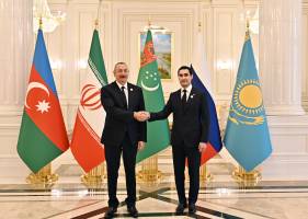 Ilham Aliyev has met with President of Turkmenistan Serdar Berdimuhamedov in Ashgabat