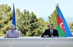 Между Азербайджаном и Европейским Союзом подписан Меморандум о взаимопонимании по стратегическому партнерству в энергетической сфере