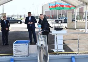 Ильхам Алиев принял участие в церемониях открытия и закладки фундамента новых предприятий в Сумгайытском химическом промышленном парке