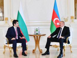 Ilham Aliyev, Prime Minister of Bulgaria Kiril Petkov held one-on-one meeting