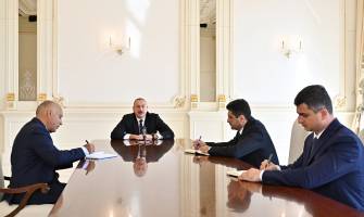 Ilham Aliyev received Araz Ahmadov on his appointment as head of Masalli District Executive Authority, Akbar Abbasov on his appointment as head of Lerik District Executive Authority and Elvin Pashayev on his appointment as head of Goygol District Executive Authority