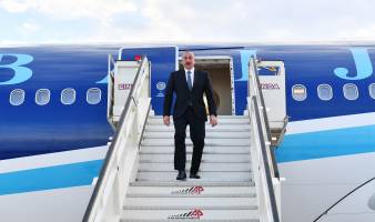 Ilham Aliyev arrived in Italy for working visit