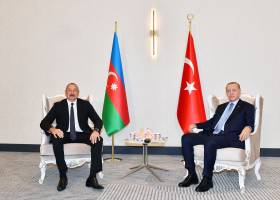 Cостоялась встреча Ильхама Алиева с Президентом Турции Реджепом Тайипом Эрдоганом