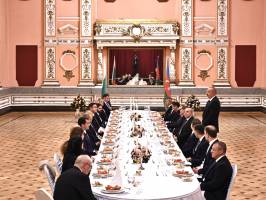 Дан официальный ужин в честь Президента Ильхама Алиева