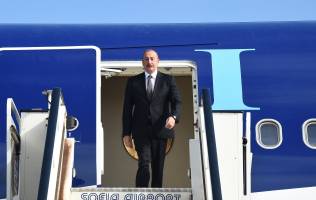 Ilham Aliyev arrived in Bulgaria for official visit