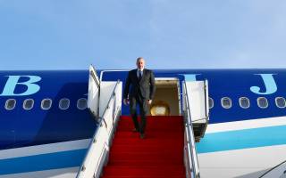 Ilham Aliyev arrived in Kazakhstan for working visit