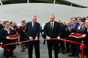 Ilham Aliyev and President of the Republic of Turkey Recep Tayyip Erdogan attended the opening ceremony of  Zangilan International Airport