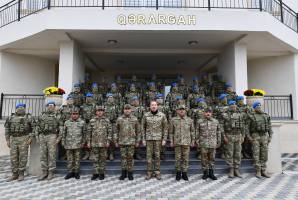 Ильхам Алиев ознакомился с условиями, созданными в сданной в эксплуатацию Н-ской воинской части Министерства обороны в Физулинском районе