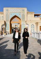 First Lady of Azerbaijan Mehriban Aliyeva visits "Eternal City" historical and ethnographic complex