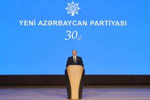Ilham Aliyev made a speech at the event marking the 30th anniversary of establishing the New Azerbaijan Party