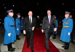 Завершился официальный визит Ильхама Алиева в Сербию