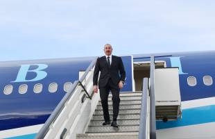 Ilham Aliyev arrived in Serbia for official visit