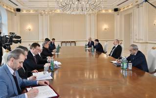 Ильхам Алиев принял делегацию во главе с Президентом Республики Татарстан России