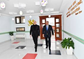 Состоялось открытие яслей-детского сада, построенного в Огузе по инициативе Фонда Гейдара Алиева