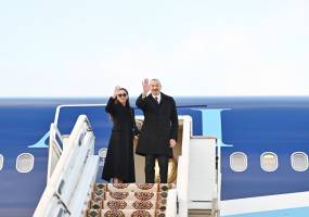 Ilham Aliyev completed his visit to Turkmenistan