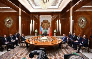 Presidents of Azerbaijan, Turkiye and Turkmenistan held expanded meeting