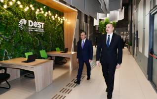 Ильхам Алиев принял участие в открытии в Баку Центра DOST номер 5
