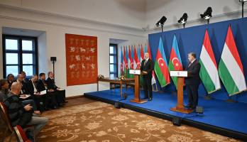Ilham Aliyev, Prime Minister of Hungary Viktor Orban made press statements