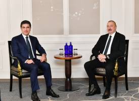 Ilham Aliyev met with head of Kurdistan Region of Iraq in Munich