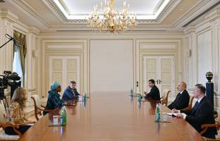 Ilham Aliyev received Executive Director of the Joint United Nations Programme on HIV/AIDS