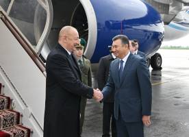 Ilham Aliyev arrived in Tajikistan for state visit