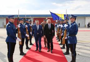Завершился официальный визит Ильхама Алиева в Боснию и Герцеговину