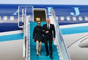 Ilham Aliyev arrived in Türkiye for working visit