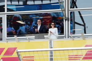 Ilham Aliyev and First Lady Mehriban Aliyeva watched the main race of the Formula 1 Azerbaijan Grand Prix