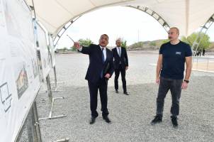 Ilham Aliyev lays foundation for Shukurbayli village