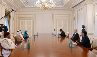 Ilham Aliyev received President of Arab Parliament