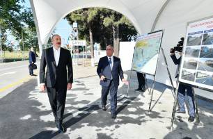 Ilham Aliyev participated in inauguration of Garapapag-Chayli road