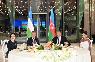 State reception was hosted in honor of President of Uzbekistan Shavkat Mirziyoyev