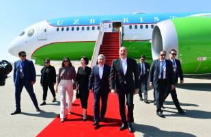 Находящийся с государственным визитом в Азербайджане Президент Узбекистана Шавкат Мирзиёев прибыл в Физулинский район