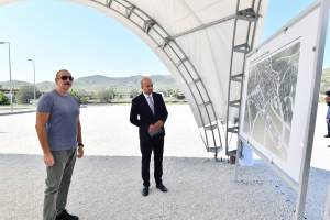 Ильхам Алиев совершил поездку в Джебраильский район