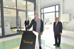 Ильхам Алиев принял участие в открытии гидроэлектростанции «Джахангирбейли» ОАО «АзерЭнержи»