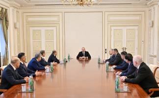 Ильхам Алиев принял участников 53-го заседания Совета руководителей органов безопасности и специальных служб государств-участников СНГ
