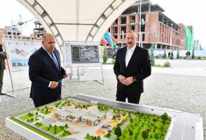 Ильхам Алиев заложил в городе Физули фундамент детского сада на 240 мест