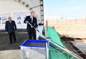Ильхам Алиев принял участие в церемониях открытия и закладки фундаментов новых предприятий в Сумгайытском химическом промышленном парке