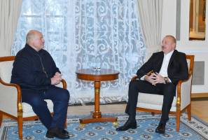 Ilham Aliyev met with President of Belarus Aleksandr Lukashenko in Saint Petersburg
