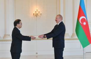 Ilham Aliyev accepted credentials of incoming ambassador of Japan to Azerbaijan